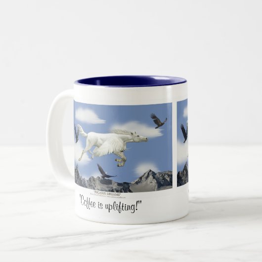 KAFFEE WÄHLT! Pegasus Fantasy Drinks Tasse (Vorderseite Links)