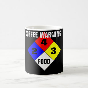 Kaffee-Warnung Kaffeetasse