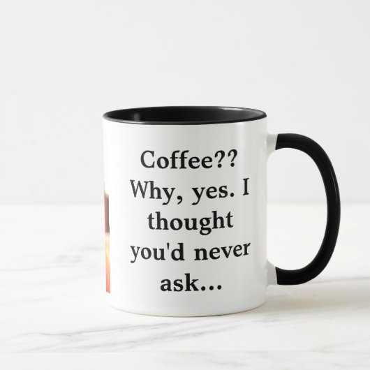 Kaffee?? Warum, ja… Tasse (Rechts)