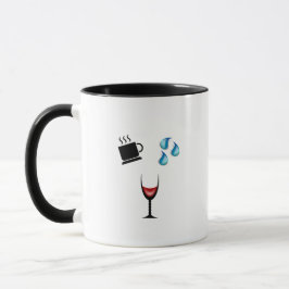 "Kaffee-Wasser-Wein-Wiederholungs-" Tasse