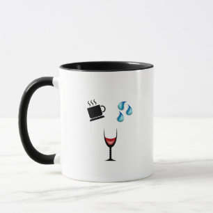"Kaffee-Wasser-Wein-Wiederholungs-" Tasse