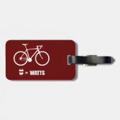 Kaffee = Watt Gepäckanhänger (Rückseite horizontal)