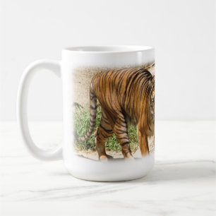 Kaffee wecke den Tiger hoch! Kaffeetasse