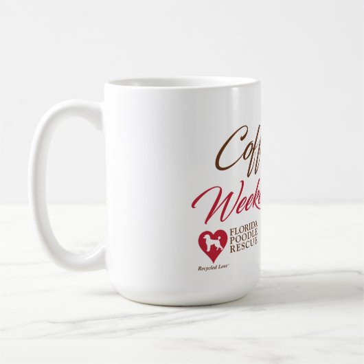 Kaffee, Weekends & Poodles - Ahh! Kaffeetasse (Links)