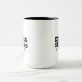 Kaffee & Weihnachten mit Ihrem eigenen Text Tasse (Zentrum)