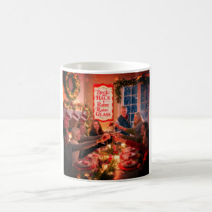 Kaffee Weihnachten Tasse mit vielen Feiern.