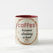 Kaffee, weil Ehebruch eine harte Tasse ist (Zentrum)