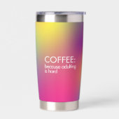 Kaffee, weil Ehebruch ist harte Farbigkeit Thermobecher (Links)