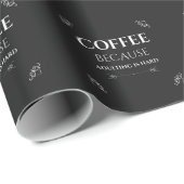 Kaffee, weil Ehebruch schwer ist Geschenkpapier (Rolleneckpunkt)