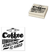 Kaffee, weil Ehebruch schwer ist Gummistempel (Stempel)