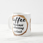 Kaffee, weil Ehebruch schwer ist Kaffeetasse (Vorderseite Links)