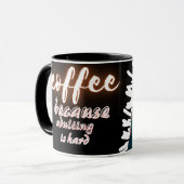 Kaffee, weil Ehebruch schwer ist Tasse (Vorderseite Links)