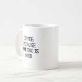 Kaffee: Weil Erwachsene schwer sind Kaffeetasse (Vorderseite Links)