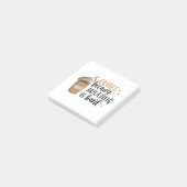 Kaffee, weil Erwachsenwerden harter, sonniger Coff Post-it Klebezettel (angewinkelt)