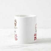 Kaffee, weil Erwachsenwerden schwer ist Kaffeetasse (Mittel)