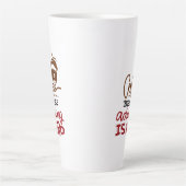 Kaffee, weil Erwachsenwerden schwer ist Milchtasse (Vorderseite)