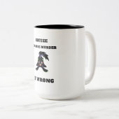 Kaffee weil Mord falsch ist Coffee Tasse (VorderseiteRechts)