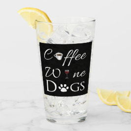 Kaffee Wein Hunde Glas Cup
