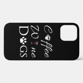 Kaffee Wein Hunde iPhone Case (Rückseite (Horizontal))