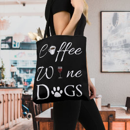 Kaffee Wein Hunde Tote Tasche