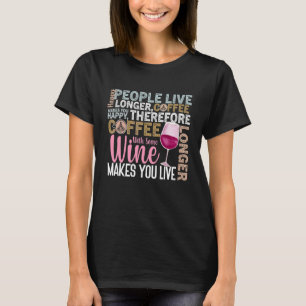 Kaffee Weinangebot Barista Cool Kaffee Wein 7 T-Shirt