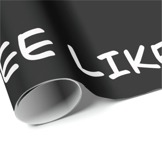 Kaffee wie es morgen nicht gibt geschenkpapier (Rolleneckpunkt)