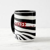 Kaffee Wild (schwarz) Große Tasse (Vorderseite Links)