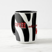 Kaffee Wild (schwarz) Große Tasse (Vorderseite Links)
