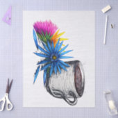 Kaffee & Wildblumen Seidenpapier (Basteln)
