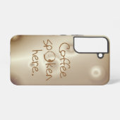 Kaffee wird hier gesprochen samsung galaxy hülle (Rückseite (Horizontal))
