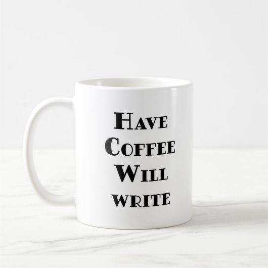 Kaffee wird schreiben kaffeetasse (Links)