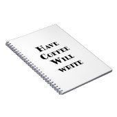 Kaffee wird schreiben notizblock (Rechte Seite)