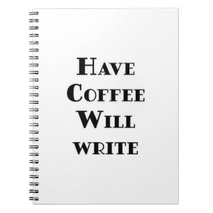 Kaffee wird schreiben notizblock