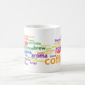 Kaffee Wordle Kaffeetasse (Mittel)
