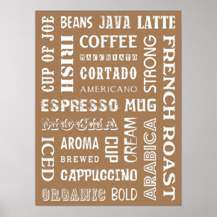 KAFFEE-WORTE POSTER