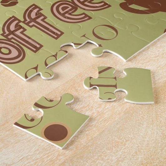 Kaffee-Wörter Puzzle (Seite)