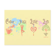 Kaffee Yoga Liebe Life Paint Spritzer
