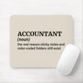 Kaffee, Zahlen & Witze - Funny Accountant Mousepad (Mit Mouse)