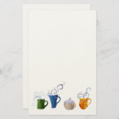 Kaffee-Zeit Briefpapier (Vorne/Hinten)