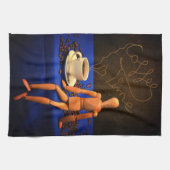 Kaffee - Zeit Geschirrtuch (Horizontal)