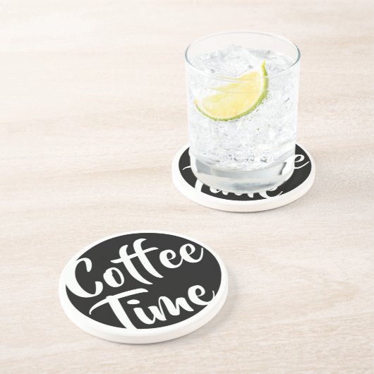 Kaffee-Zeit Getränkeuntersetzer (Seite)