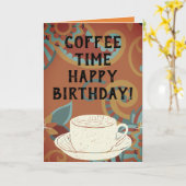 KAFFEE-ZEIT KARTE (Gelbe Blume)