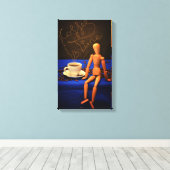 Kaffee - Zeit Leinwanddruck (Insitu (Holzboden))