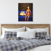 Kaffee - Zeit Leinwanddruck (Insitu (Schlafzimmer))