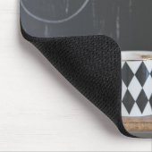 Kaffee-Zeit mit Schalen-und Kaffee-Topf Mousepad (Ecke)