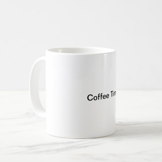Kaffee-Zeit-Tasse Kaffeetasse (Vorderseite Links)