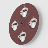 Kaffee-Zeit-Wanduhr Große Wanduhr (Winkel)