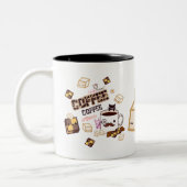 Kaffee-Zeit Zweifarbige Tasse (Links)