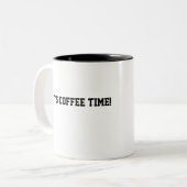 Kaffee-Zeit Zweifarbige Tasse (Vorderseite Links)
