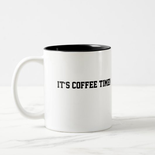 Kaffee-Zeit Zweifarbige Tasse (Links)
